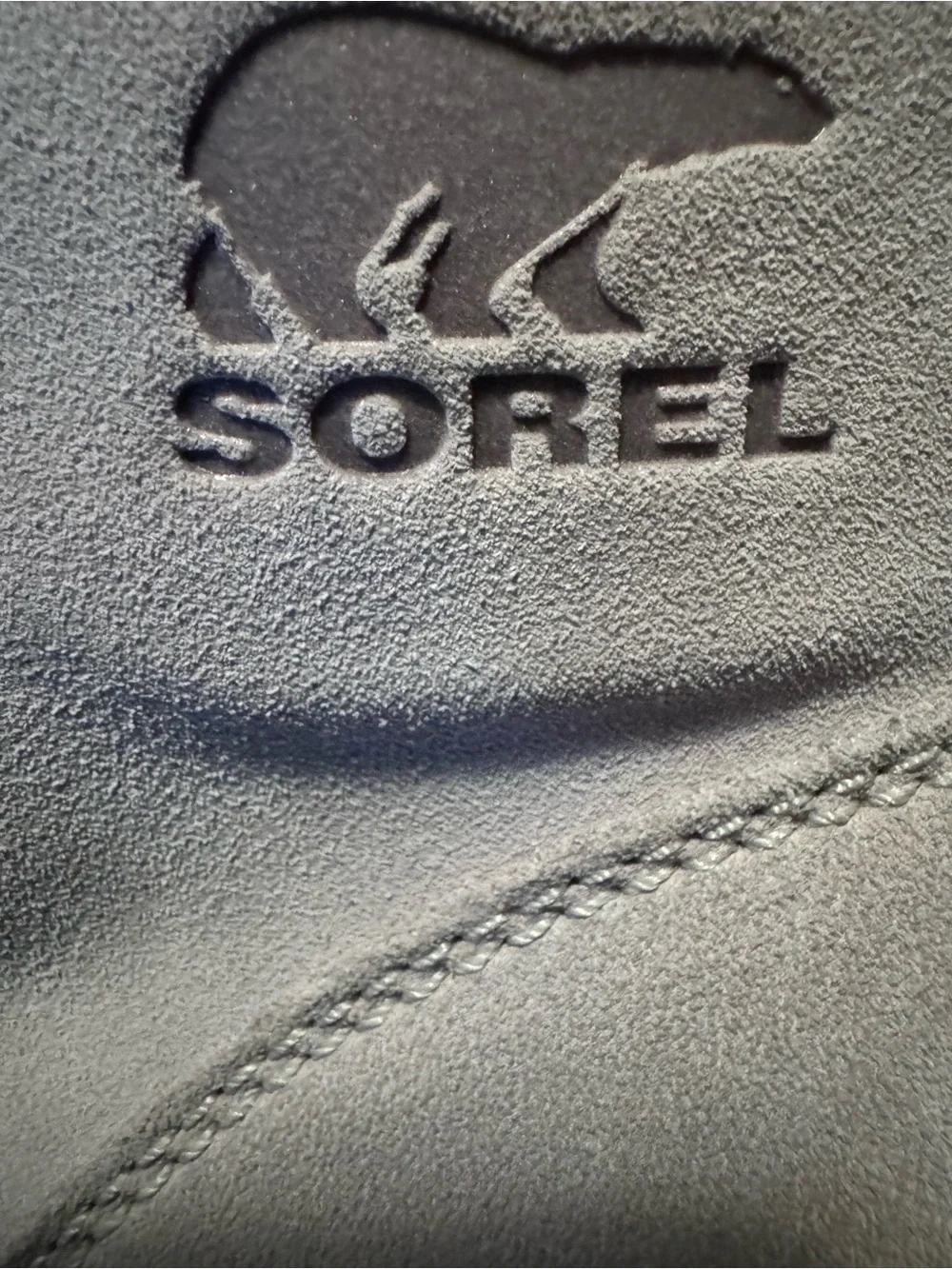 Sorel Women’s Light Gray and White Shearling Lace-Up Boot Size 11 WMNS